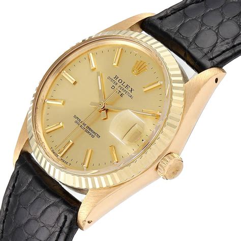 14k gold rolex watch|Rolex 1503 14k gold watch.